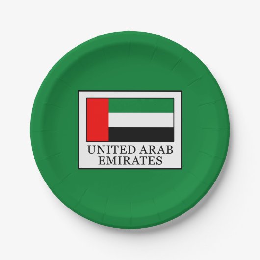 Vereinigte Arabische Emirate Pappteller (Vorderseite)