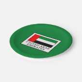 Vereinigte Arabische Emirate Pappteller (Schrägansicht)