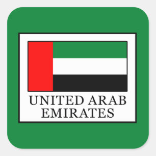 Vereinigte Arabische Emirate Quadratischer Aufkleber