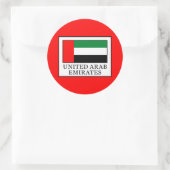 Vereinigte Arabische Emirate Runder Aufkleber (Tasche)