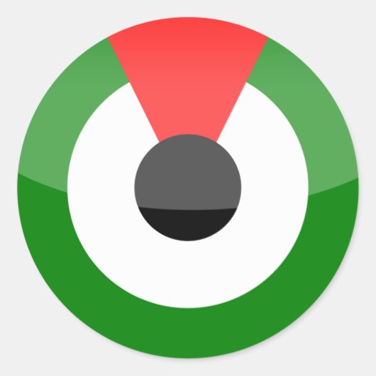 Vereinigte Arabische Emirate Runder Aufkleber (Vorderseite)