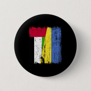 Vereinigte Arabische Emirate Ukraine Halbflagge Em Button