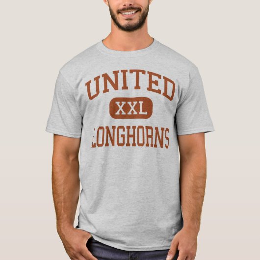 Vereinigte - Longhorns - Highschool - Laredo Texas T-Shirt (Vorderseite)