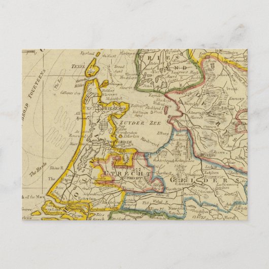 Vereinigte Provinzen 3 Postkarte (Vorderseite)