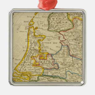 Vereinigte Provinzen 3 Silbernes Ornament