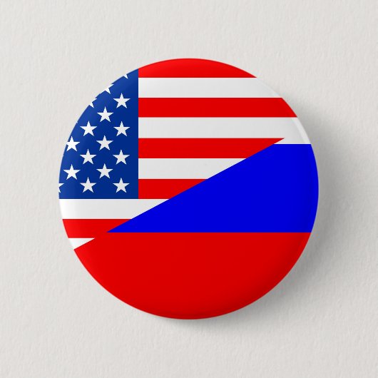 Vereinigte Staat Amerika Russland Halbfahne usa La Button (Vorderseite)