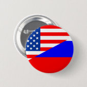 Vereinigte Staat Amerika Russland Halbfahne usa La Button (Vorne & Hinten)