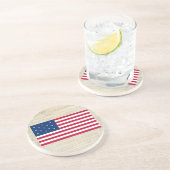 Vereinigte Staaten 13 spielen Flagge die Getränkeuntersetzer (Seite)