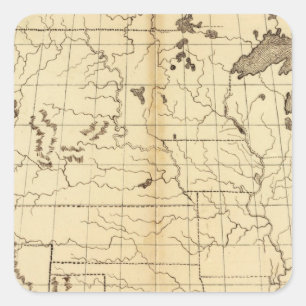 Vereinigte Staaten 17 Quadratischer Aufkleber