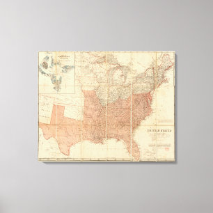 Vereinigte Staaten 20 Leinwanddruck
