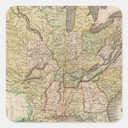 Vereinigte Staaten 20 Quadratischer Aufkleber (Vorderseite)