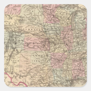 Vereinigte Staaten 24 Quadratischer Aufkleber