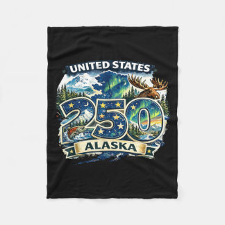 Vereinigte Staaten 250 Alaska-Shirt Patriotisch 4. Fleecedecke