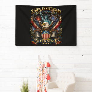 Vereinigte Staaten 250. Jahrestag Patriotischer Ad Banner
