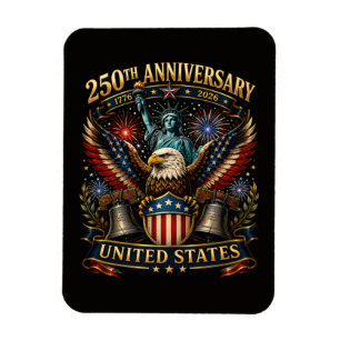 Vereinigte Staaten 250. Jahrestag Patriotischer Ad Magnet