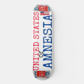 VEREINIGTE STAATEN AMNESIENS 8 1/2" Skateboarddeck (Vorderseite)