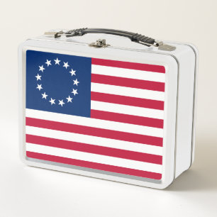 Vereinigte Staaten Betsy Ross Flagge Metall Brotdose