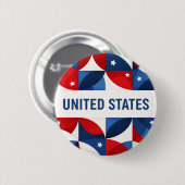 Vereinigte Staaten Button (Vorne & Hinten)
