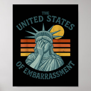 Vereinigte Staaten der Verlegenheit Statue der Fre Poster