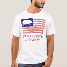 Vereinigte Staaten des Speck beunruhigten T - T-Shirt