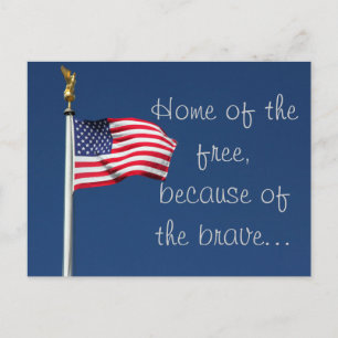 VEREINIGTE STAATEN FLAG POSTKARTE