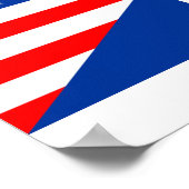 Vereinigte Staaten - Halbfahne US-amerikanisches L Poster (Ecke)