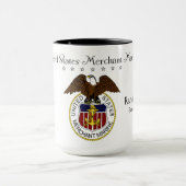 Vereinigte Staaten Handelsmarines Tasse (Zentrum)