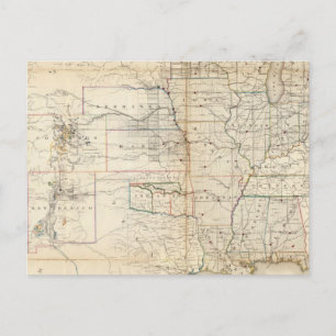 Vereinigte Staaten, Hoheitsgebiete Postkarte