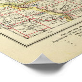 Vereinigte Staaten im Mittleren Westen Poster (Ecke)