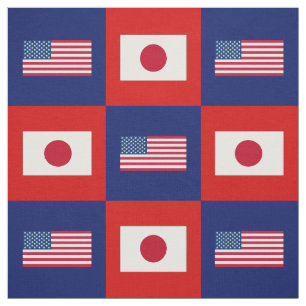 Vereinigte Staaten kennzeichnen, Japan-Flagge auf Stoff
