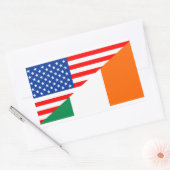 Vereinigte Staaten - Land der Halbfahne Rechteckiger Aufkleber (Umschlag)