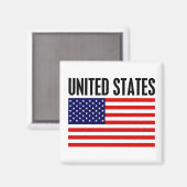Vereinigte Staaten Magnet (Vorderseite/Rückseite)