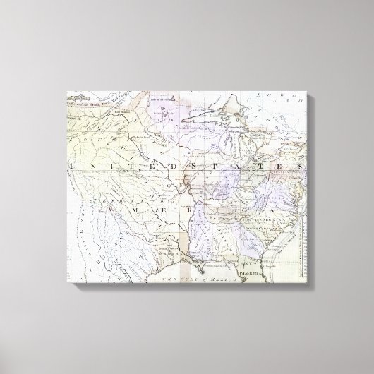 VEREINIGTE STAATEN MAP, c1812 Leinwanddruck (Vorderseite)