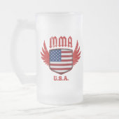 Vereinigte Staaten Mattglas Bierglas (Links)