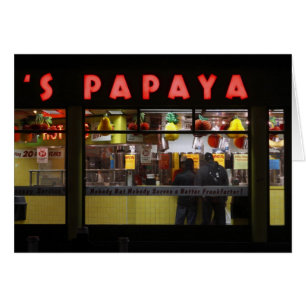 Vereinigte Staaten, New York. Gray's Papaya: Fenst