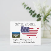 Vereinigte Staaten Postkarte (Stehend Vorderseite)