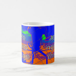 Vereinigte Staaten Psychedelische Hoffnung: Blue U Kaffeetasse