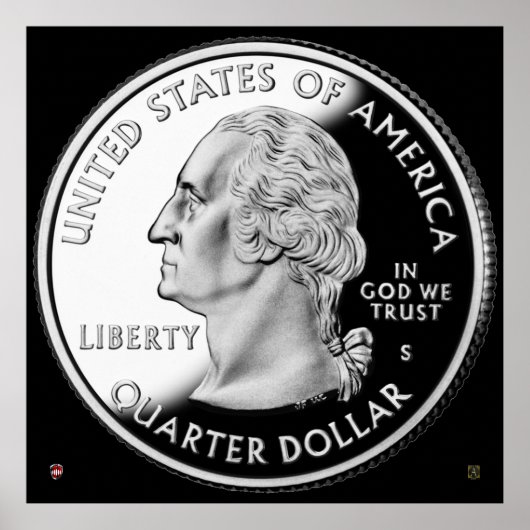 VEREINIGTE STAATEN - QUARTERVERGLEICH POSTER (Vorne)