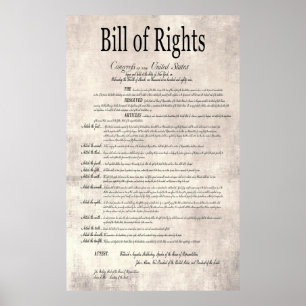VEREINIGTE STAATEN - RECHTS-BILL 2 POSTER