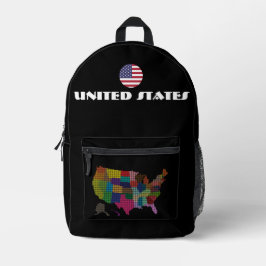 VEREINIGTE STAATEN - Sondergeschenk für Touristen Bedruckter Rucksack