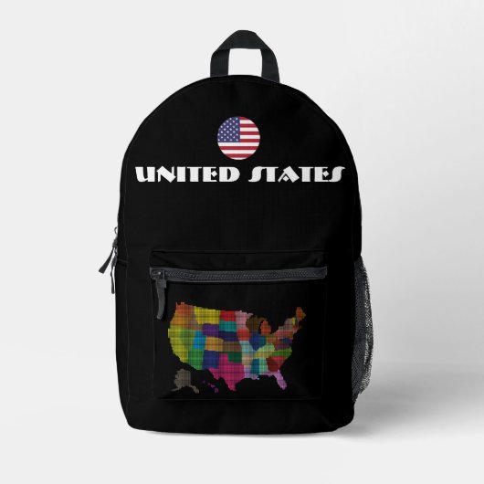 VEREINIGTE STAATEN - Sondergeschenk für Touristen Bedruckter Rucksack (Vorderseite)