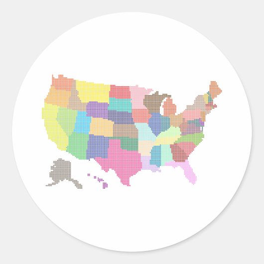 VEREINIGTE STAATEN - Sondergeschenk für Touristen Runder Aufkleber (Vorderseite)