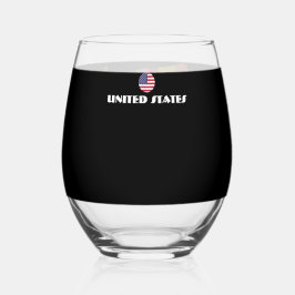 VEREINIGTE STAATEN - Sondergeschenk für Touristen Weinglas Ohne Stiel