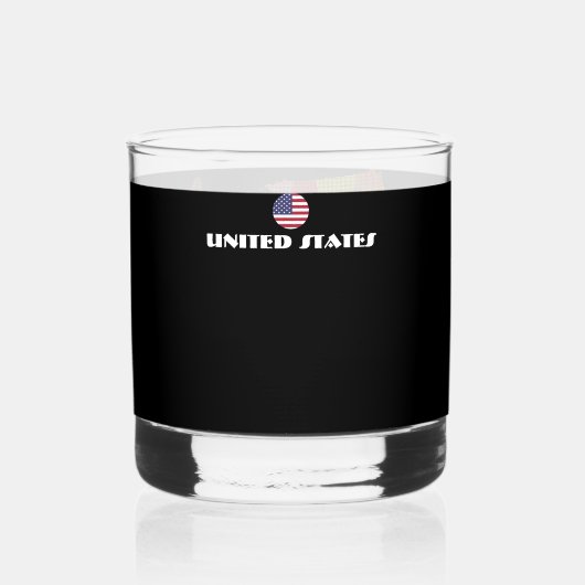 VEREINIGTE STAATEN - Sondergeschenk für Touristen Whiskyglas (Vorderseite)