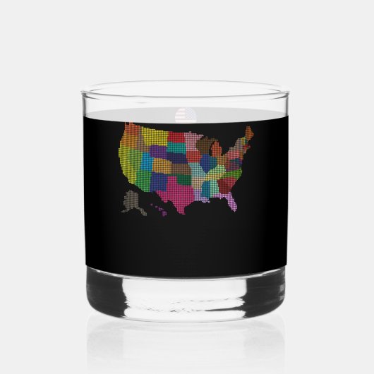 VEREINIGTE STAATEN - Sondergeschenk für Touristen Whiskyglas (Rückseite)