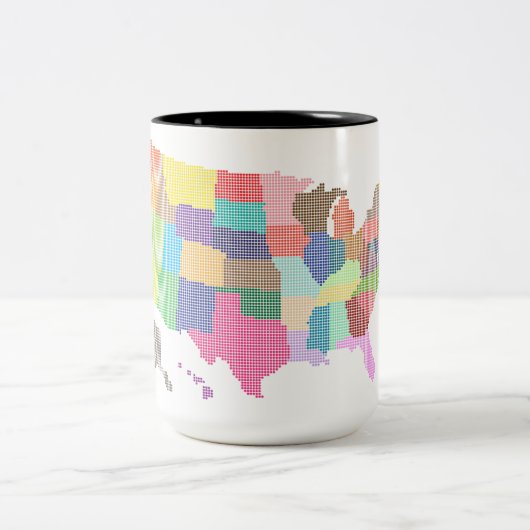 VEREINIGTE STAATEN - Sondergeschenk für Touristen Zweifarbige Tasse (Mittel)