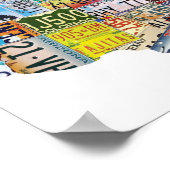 VEREINIGTE STAATEN STAAT LICENSE TELLER POSTER (Ecke)