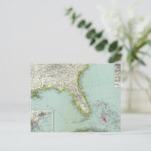 Vereinigte Staaten und Bahamas Postkarte (Stehend Vorderseite)