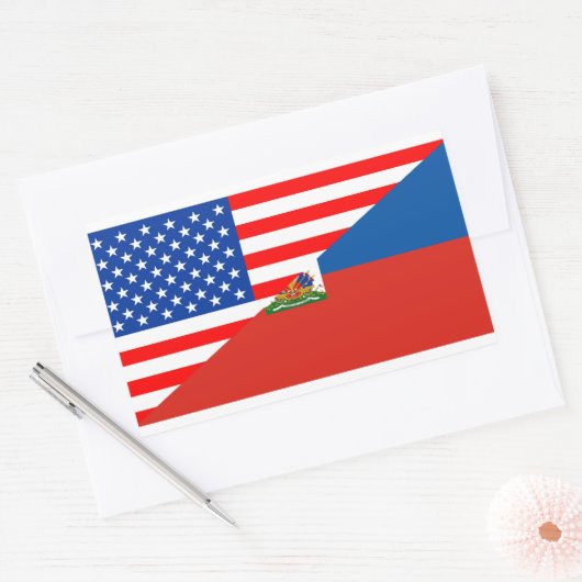 Vereinigte Staaten - USA - Halbfahndungsland Rechteckiger Aufkleber (Umschlag)