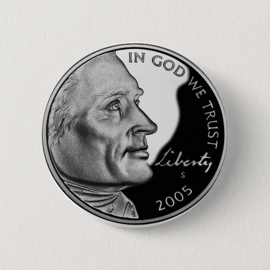 Vereinigte Staaten vernickeln Button (Vorderseite)